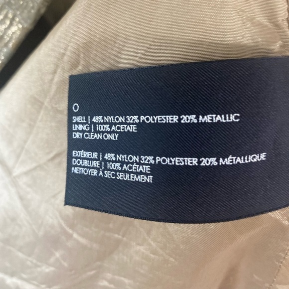 High Waisted Gold Metallic with Floral Print Brocade Pleated Skirt - Picture 5 of 7